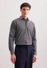 Comfort Business Hemd Druck in Braun |  Seidensticker Onlineshop