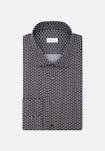 Comfort Business Hemd Druck in Braun |  Seidensticker Onlineshop