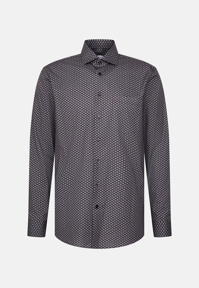 Comfort Chemise d'affaires Imprimé in Marron |  Seidensticker Onlineshop