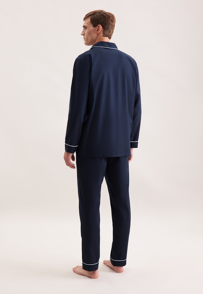 Regular Pyjama Uni dans Bleu Foncé | Boutique en ligne Seidensticker