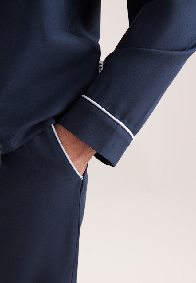 Regular Pyjama Uni in Dunkelblau |  Seidensticker Onlineshop