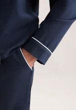 Regular Pyjama Uni in Bleu Foncé |  Seidensticker Onlineshop