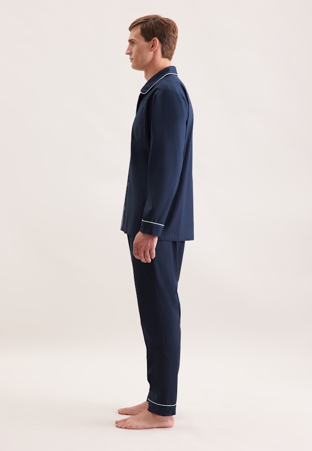 Regular Pyjama Uni in Dunkelblau |  Seidensticker Onlineshop