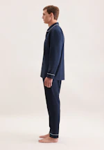 Regular Pyjama Uni in Bleu Foncé |  Seidensticker Onlineshop