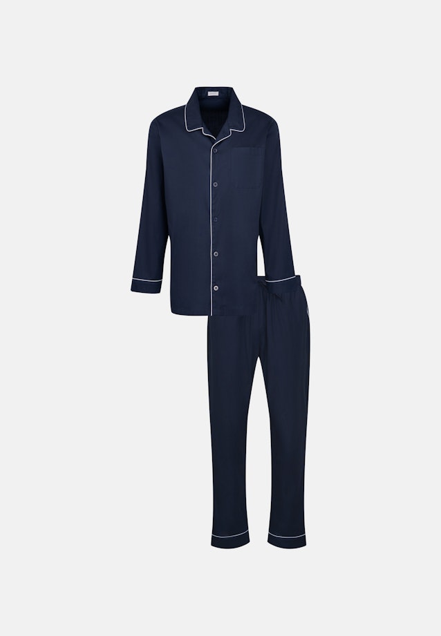 Regular Pyjama Uni in Dunkelblau |  Seidensticker Onlineshop