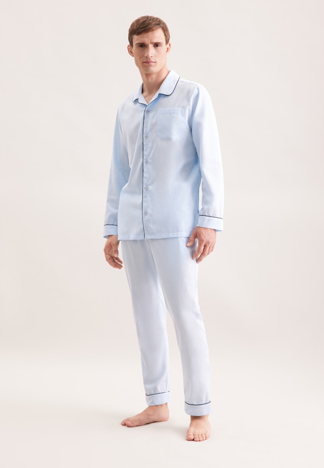Regular Pyjama Uni in Hellblau | Seidensticker Onlineshop