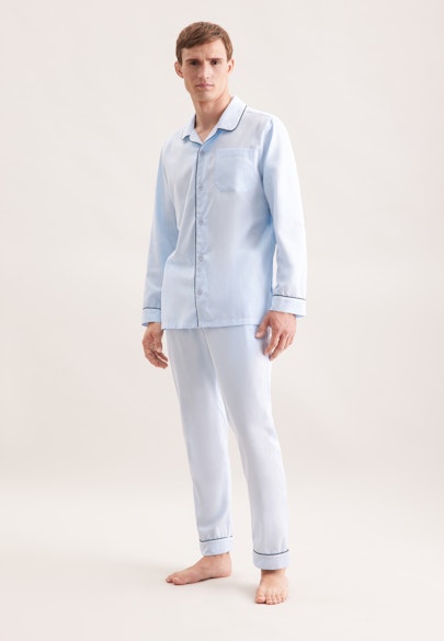Regular Pyjama Uni in Bleu Clair |  Seidensticker Onlineshop