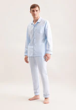 Regular Pyjama Uni in Bleu Clair |  Seidensticker Onlineshop
