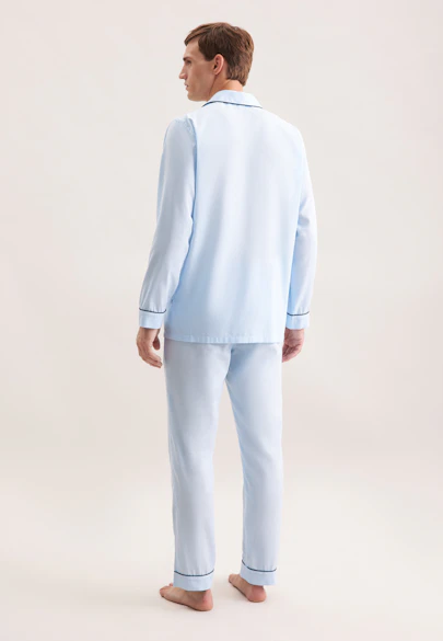 Regular Pyjama Uni in Hellblau |  Seidensticker Onlineshop