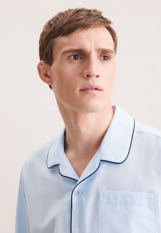 Regular Pyjama Uni in Bleu Clair |  Seidensticker Onlineshop