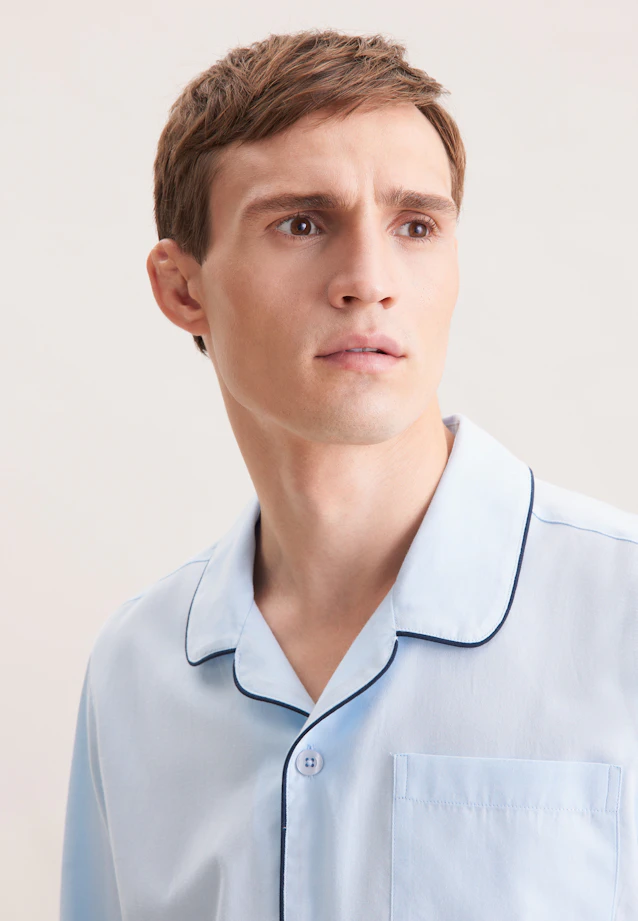 Regular Pyjama Uni in Bleu Clair |  Seidensticker Onlineshop
