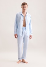 Regular Pyjama Uni in Bleu Clair |  Seidensticker Onlineshop