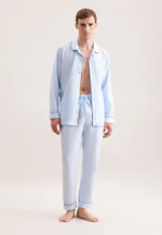 Regular Pyjama Uni in Bleu Clair |  Seidensticker Onlineshop