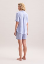 Regular Pyjama Gestreift in Mittelblau |  Seidensticker Onlineshop