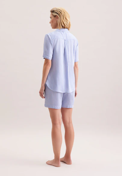 Regular Pyjama Rayures in Bleu Clair |  Seidensticker Onlineshop