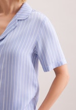 Regular Pyjama Gestreift in Mittelblau |  Seidensticker Onlineshop