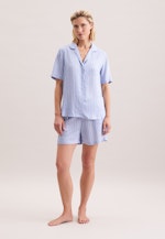 Regular Pyjama Gestreift in Mittelblau |  Seidensticker Onlineshop