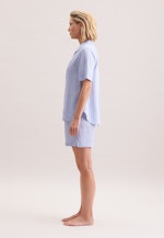 Regular Pyjama Gestreift in Mittelblau |  Seidensticker Onlineshop