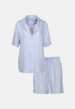 Regular Pyjama Gestreift in Mittelblau |  Seidensticker Onlineshop