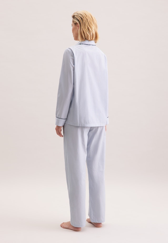 Regular Pyjama Gestreift in Hellblau |  Seidensticker Onlineshop