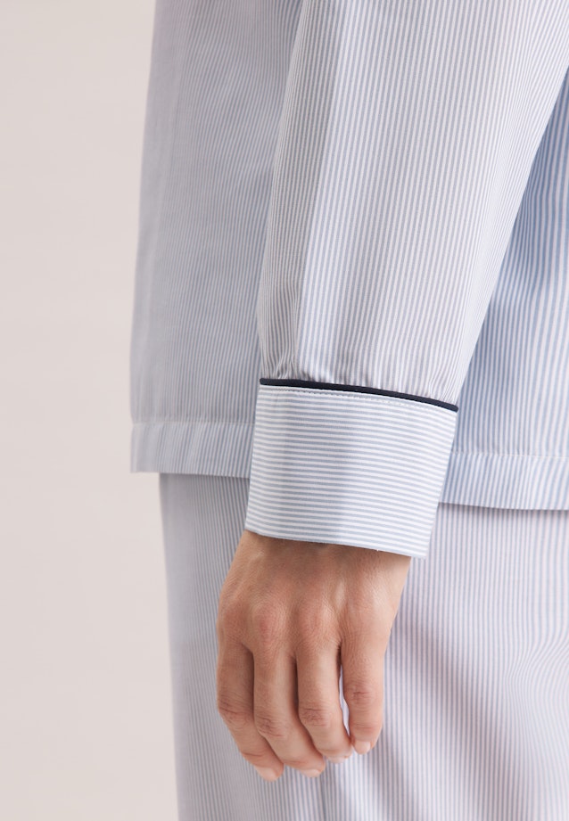 Regular Pyjama Gestreift in Hellblau |  Seidensticker Onlineshop