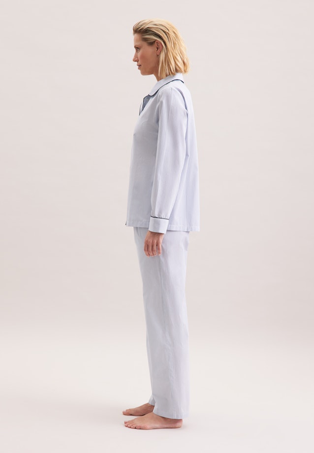 Regular Pyjama Gestreift in Hellblau |  Seidensticker Onlineshop