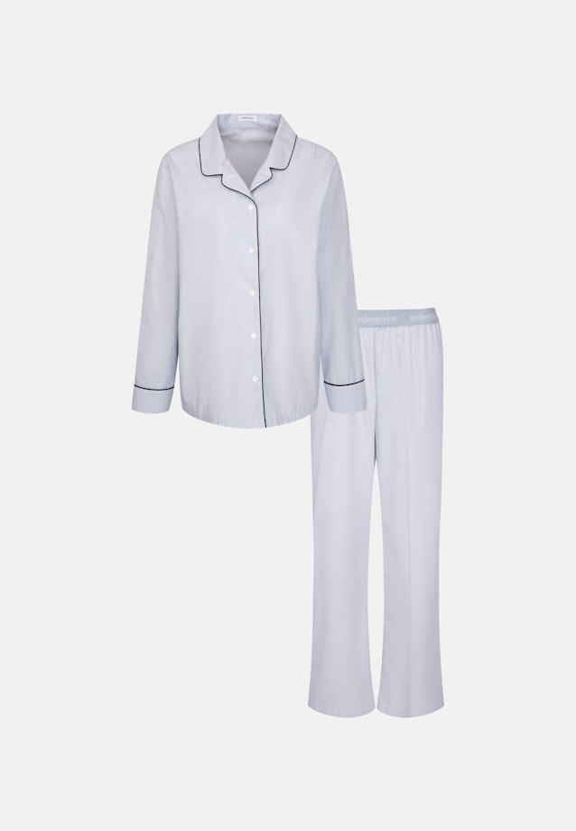 Regular Pyjama Gestreift in Hellblau |  Seidensticker Onlineshop