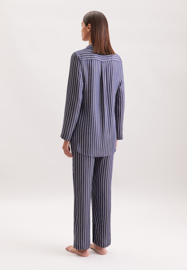 Regular Pyjama Gestreift in Dunkelblau | Seidensticker Onlineshop