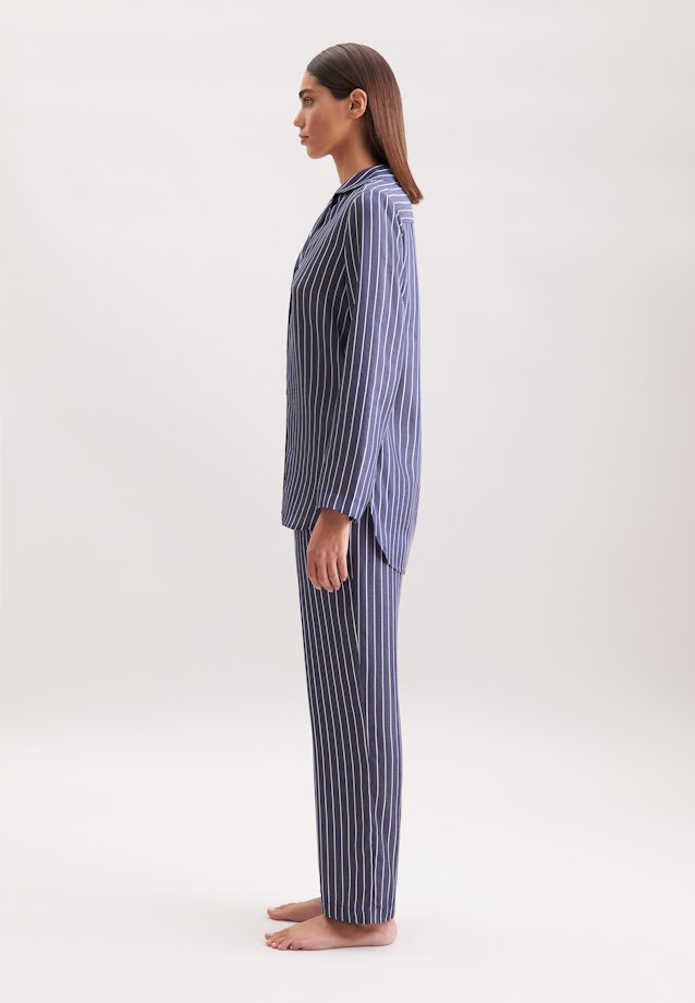 Regular Pyjama Gestreift in Dunkelblau |  Seidensticker Onlineshop