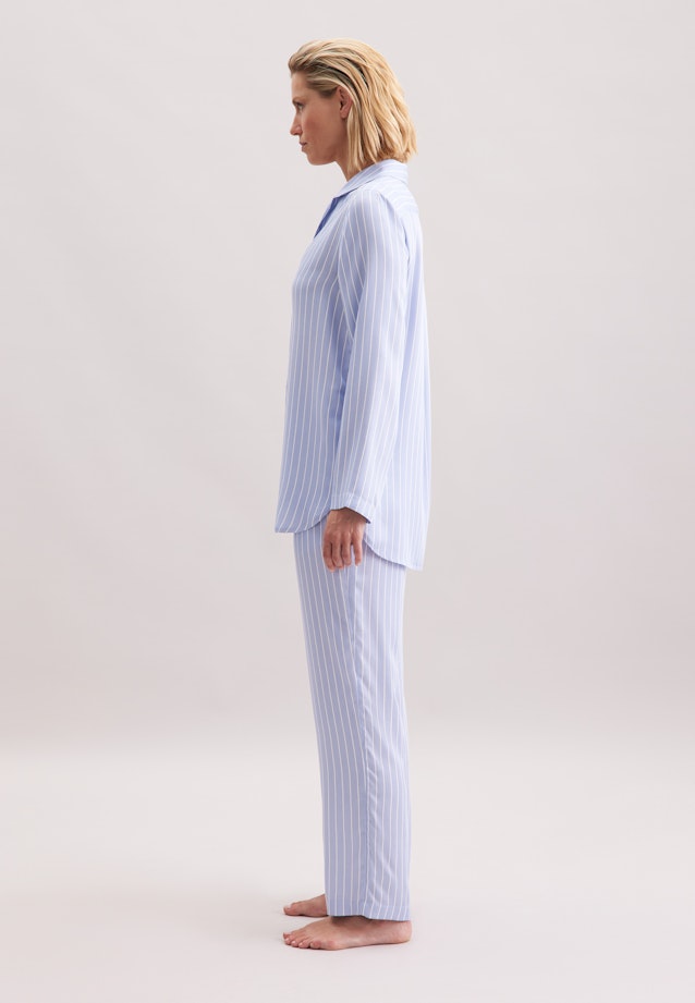 Regular Pyjamas Stripes in Hellblau |  Seidensticker Onlineshop