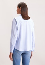 Hemdbluse mit abnehmbarer Schluppe in Hellblau |  Seidensticker Onlineshop