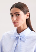 Hemdbluse mit abnehmbarer Schluppe in Hellblau |  Seidensticker Onlineshop