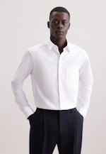 Regular Business shirt Structure in Weiß |  Seidensticker Onlineshop