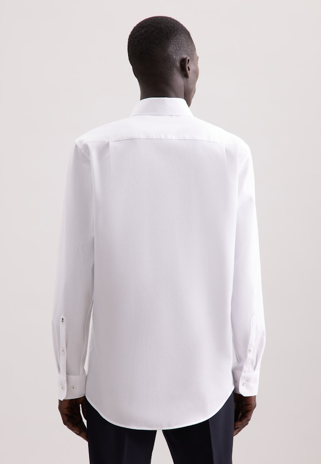 Regular Chemise d'affaires Structure dans Blanc | Boutique en ligne Seidensticker