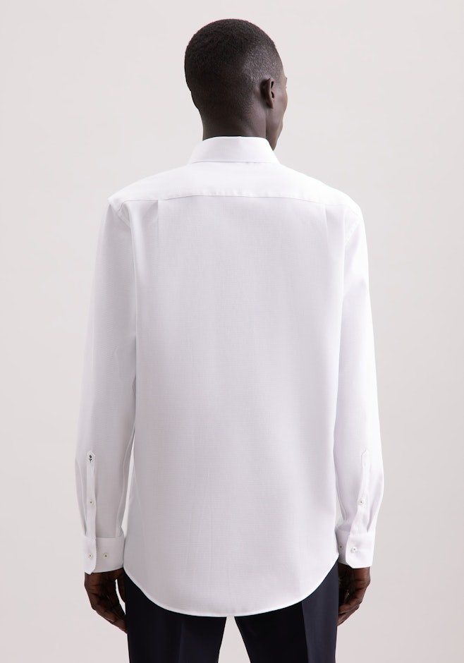 Regular Chemise d'affaires Structure dans Blanc | Boutique en ligne Seidensticker