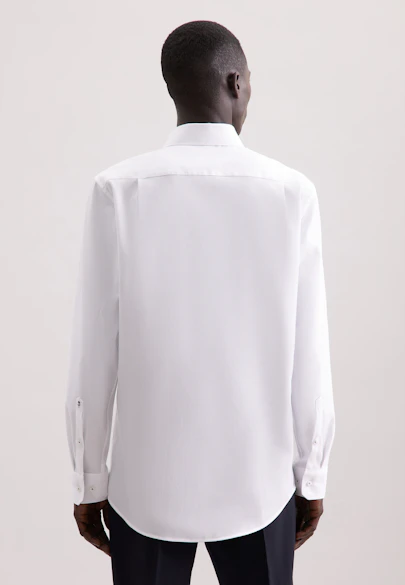 Regular Business shirt Structure in Weiß |  Seidensticker Onlineshop