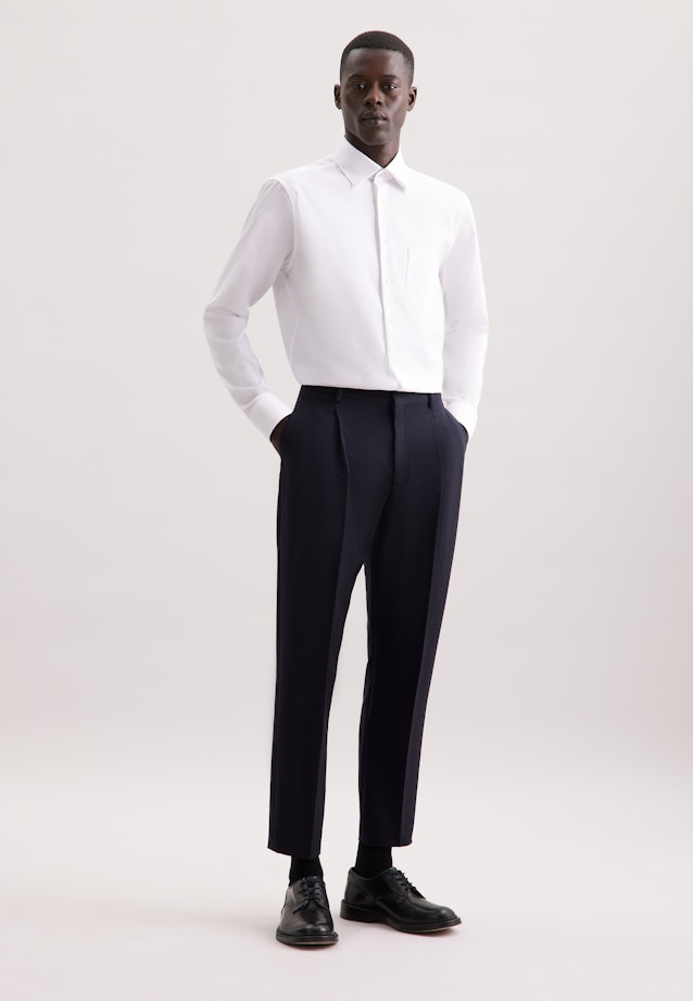 Regular Business shirt Structure in Weiß |  Seidensticker Onlineshop