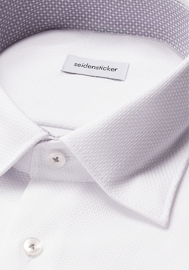 Regular Chemise d'affaires Structure dans Blanc | Boutique en ligne Seidensticker