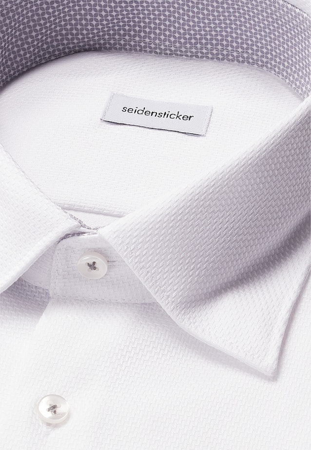 Regular Business shirt Structure in Weiß |  Seidensticker Onlineshop