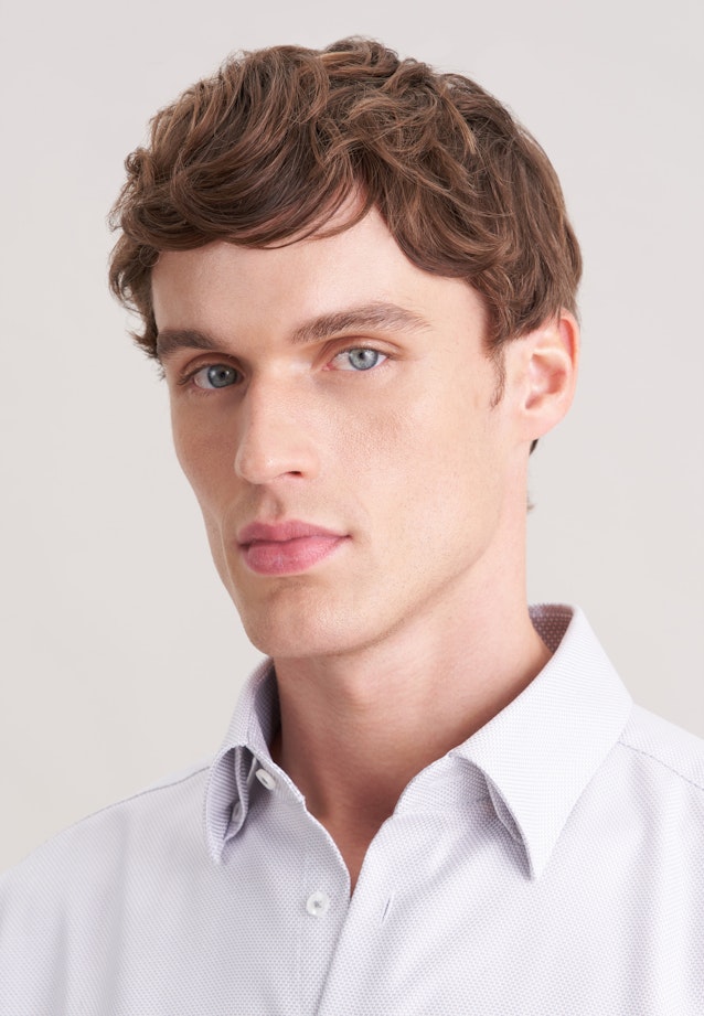 Regular Business Hemd Struktur in Grau |  Seidensticker Onlineshop