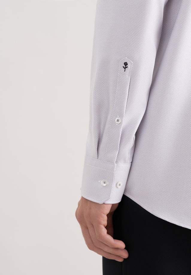 Regular Business Hemd Struktur in Grau |  Seidensticker Onlineshop