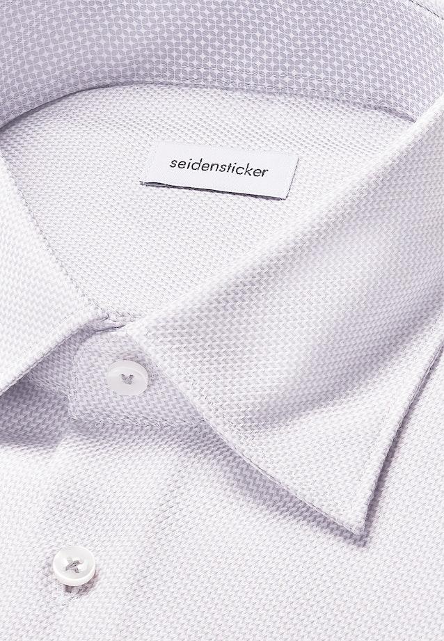Regular Business Hemd Struktur in Grau |  Seidensticker Onlineshop
