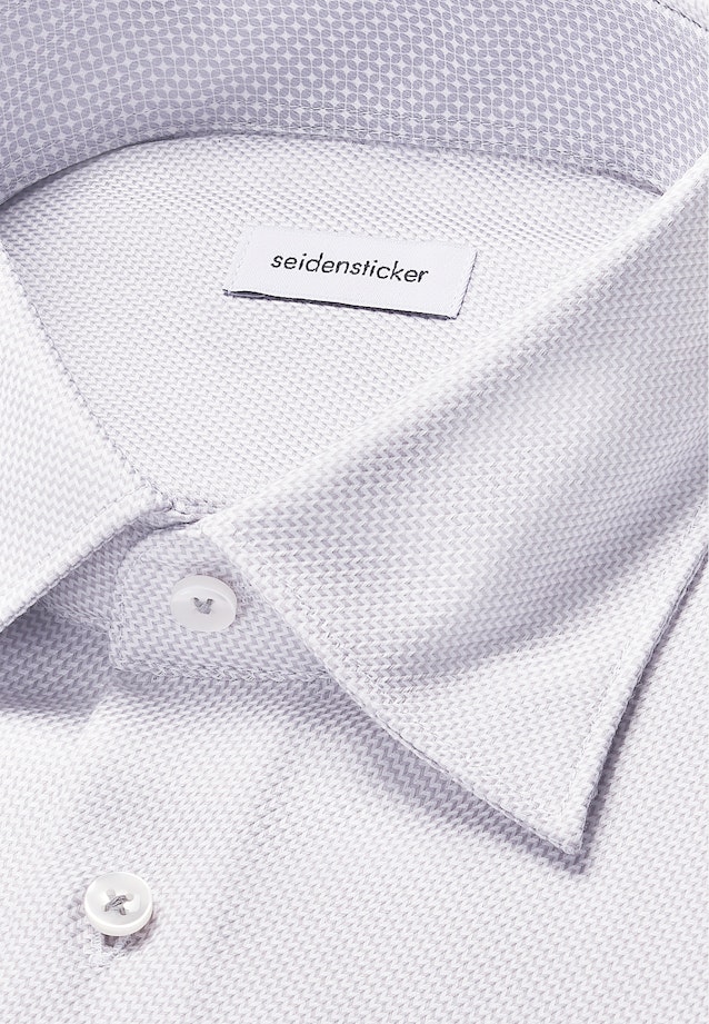 Regular Business Hemd Struktur in Grau |  Seidensticker Onlineshop