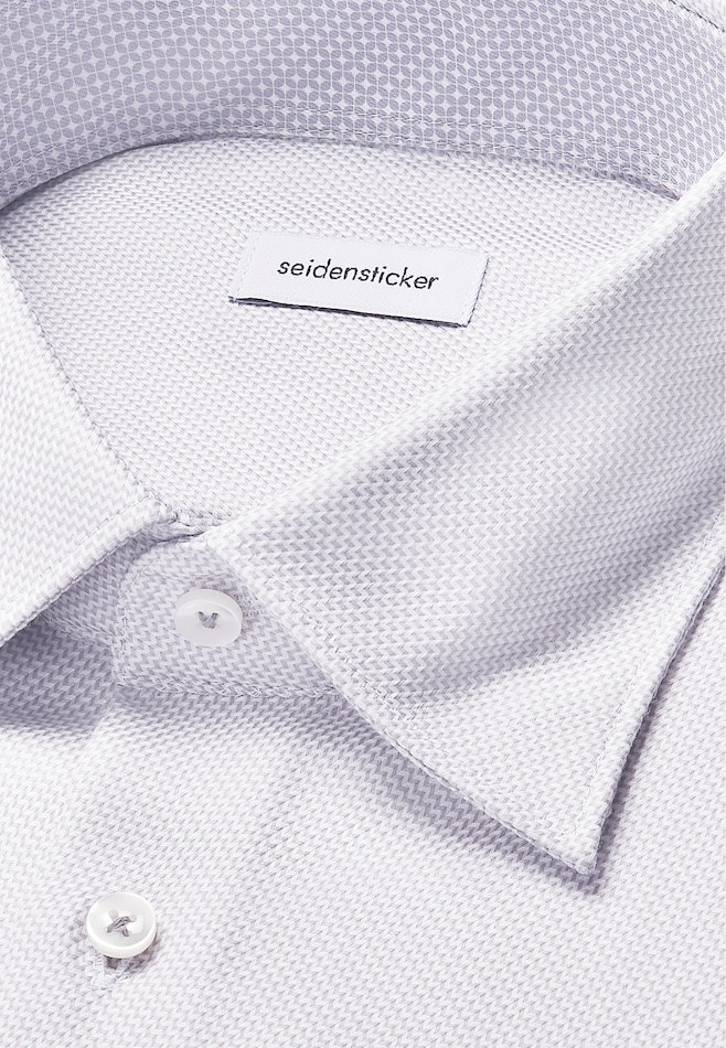 Regular Chemise d'affaires Structure dans Gris | Boutique en ligne Seidensticker