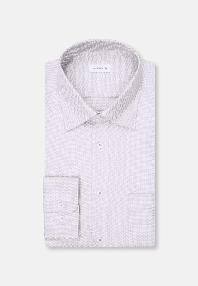 Regular Business shirt Structure in Grey | Seidensticker online shop