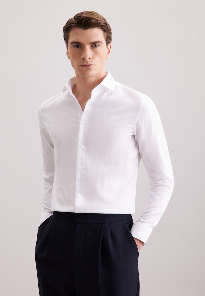 Slim Business shirt Stripes in Weiß | Seidensticker online shop