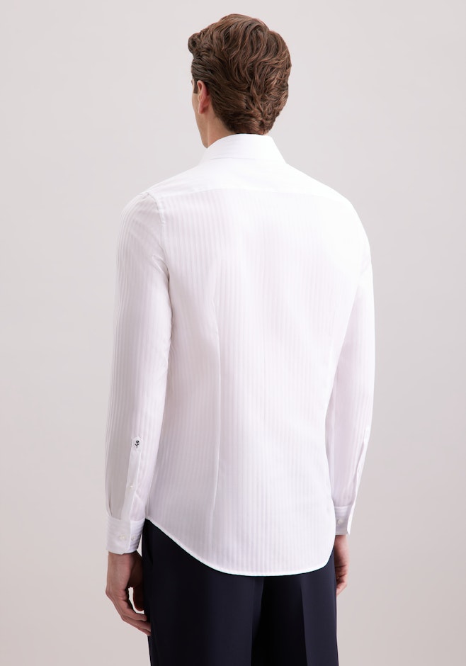 Slim Business Hemd Gestreift in Weiß | Seidensticker Onlineshop