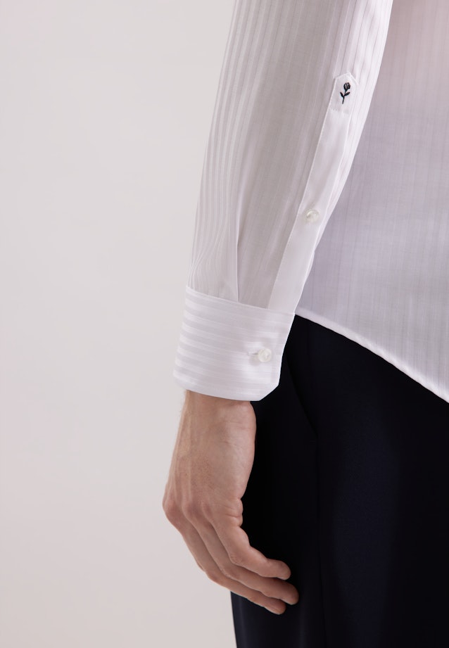 Slim Business Hemd Gestreift in Weiß |  Seidensticker Onlineshop