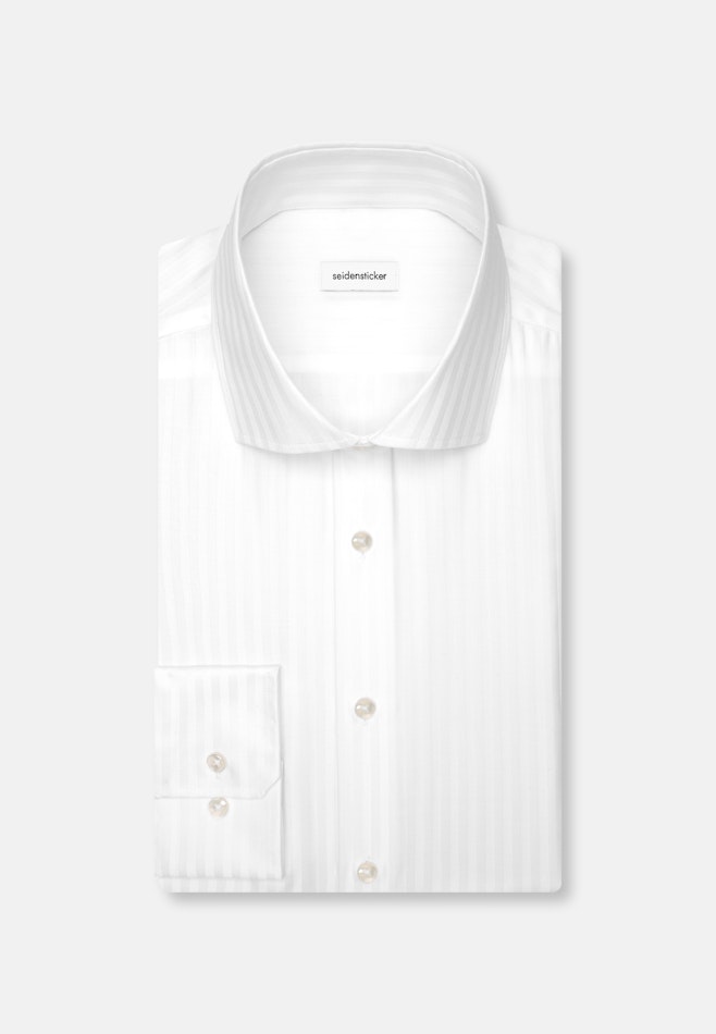 Slim Business Hemd Gestreift in Weiß | Seidensticker Onlineshop
