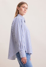 Hemdbluse in A- Linie aus Baumwolltwill in Dunkelblau |  Seidensticker Onlineshop
